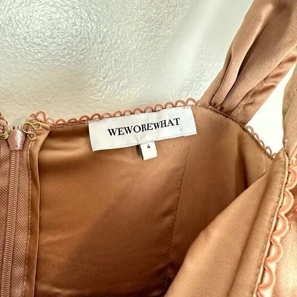 WEWOREWHAT Corset High Low Maxi Dress in Canvas Size US 4 - Picture 7 of 14